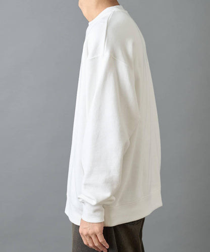 條形碼刺繡圓領衛衣