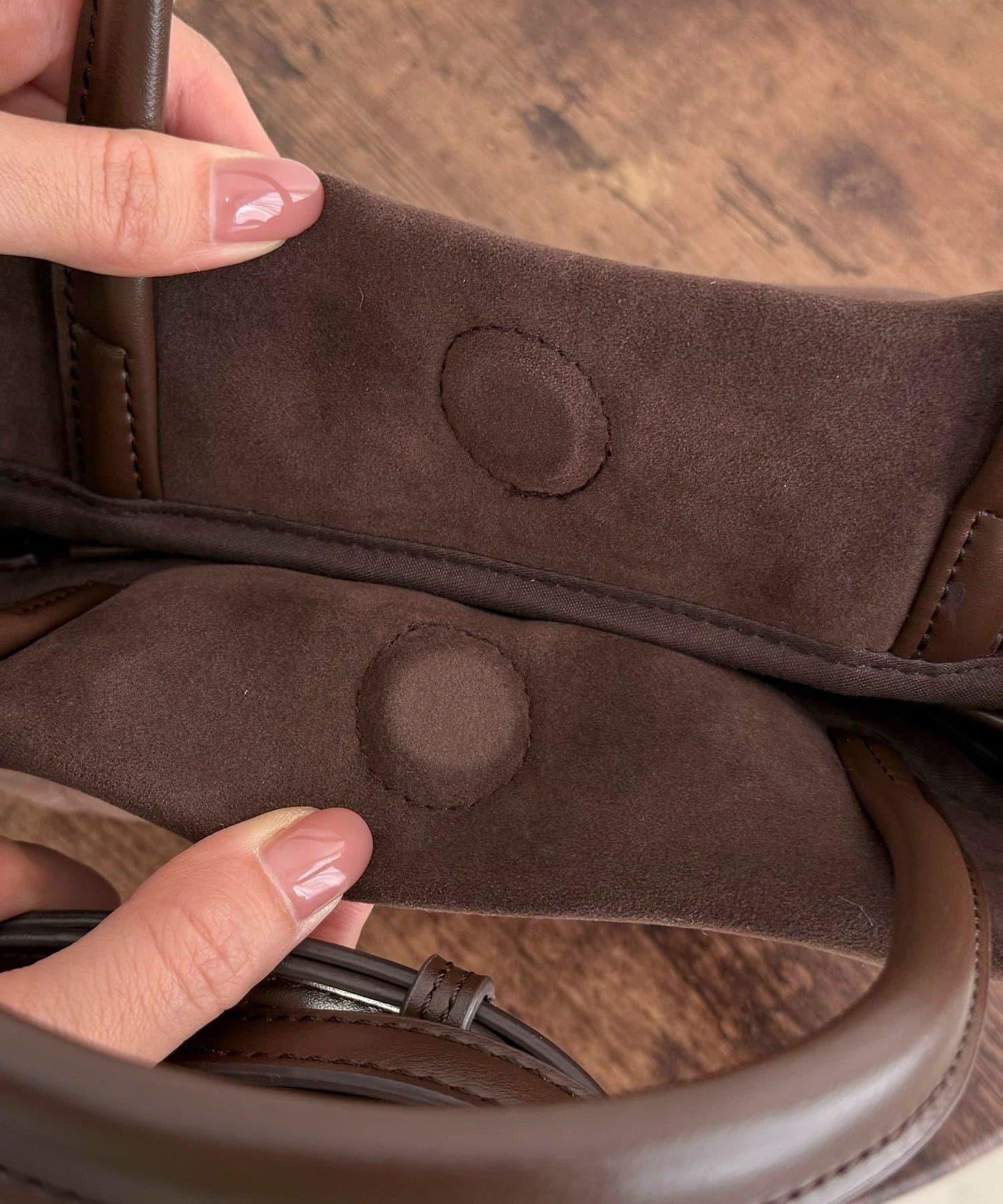 仿麂皮迷你托特包