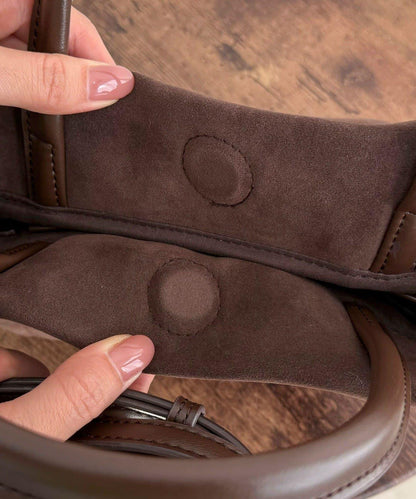 仿麂皮迷你托特包