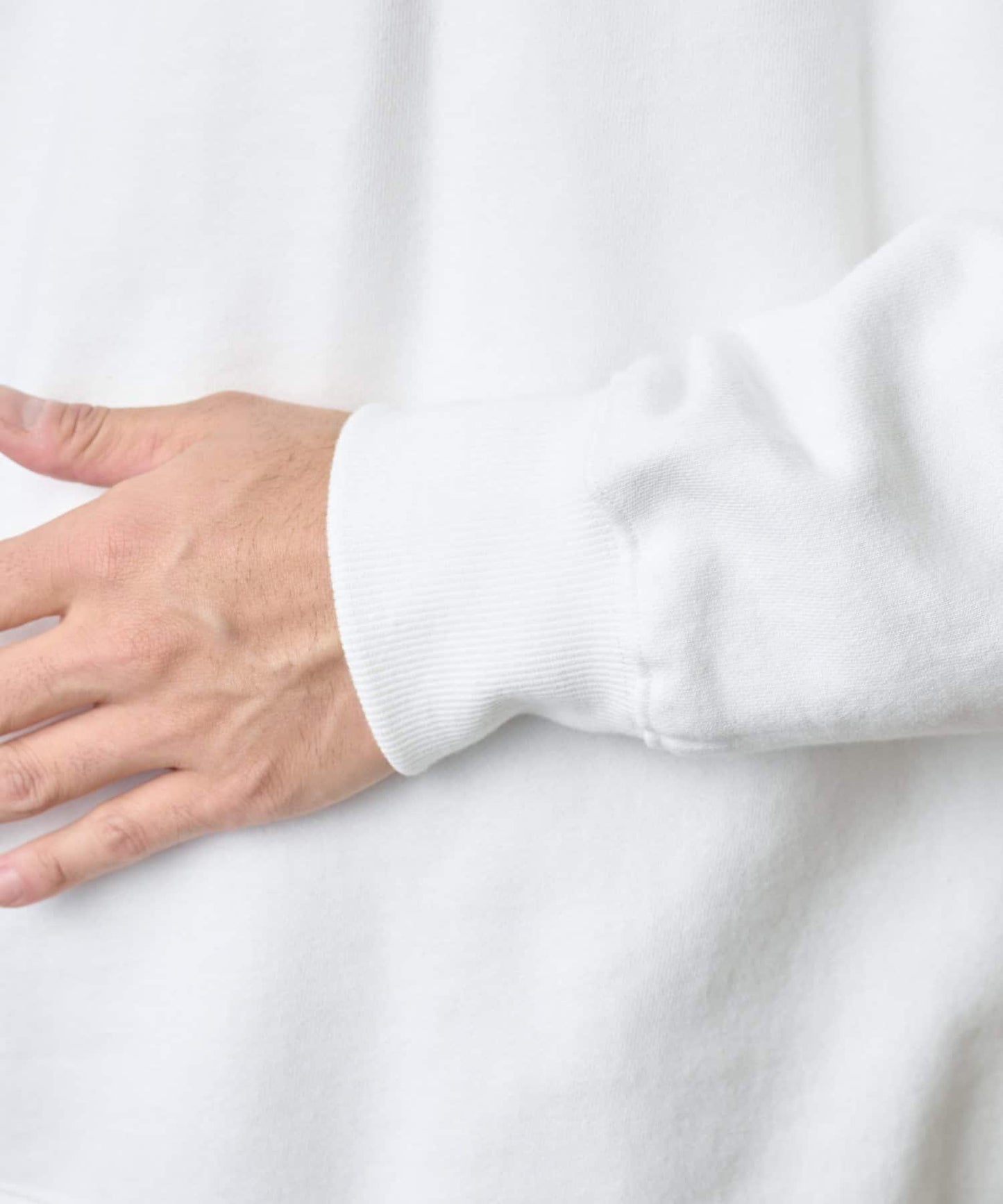 條形碼刺繡圓領衛衣