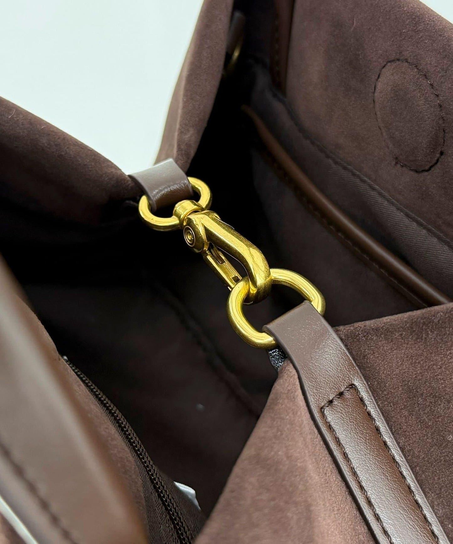 仿麂皮迷你托特包