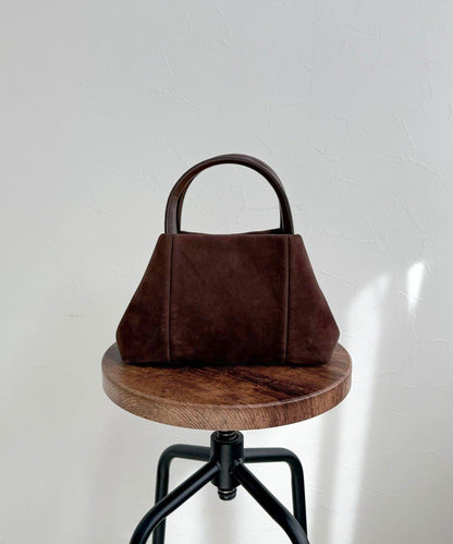 仿麂皮迷你托特包