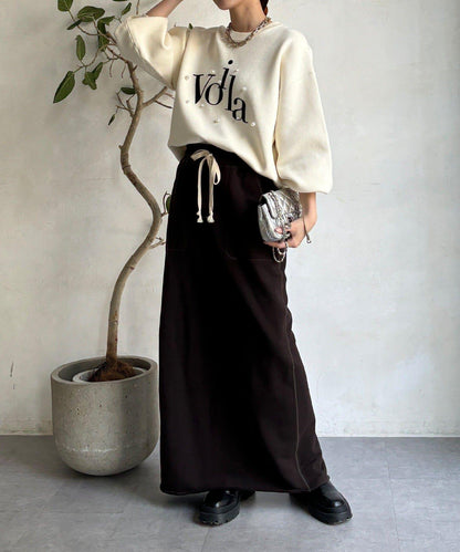 珍珠標誌針織上衣