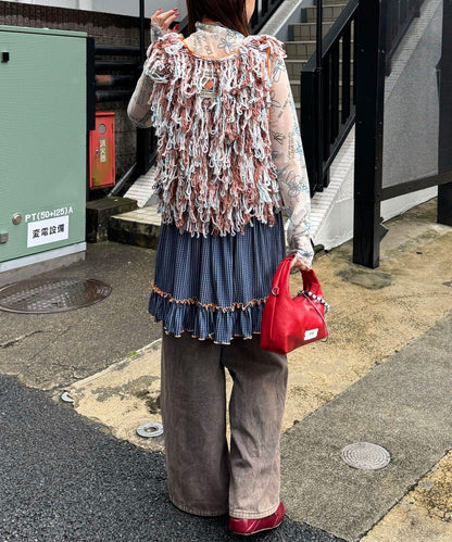 【HELLO.SANFRANCISCO/ハローサンフランシスコ】彩色流蘇緞帶馬甲