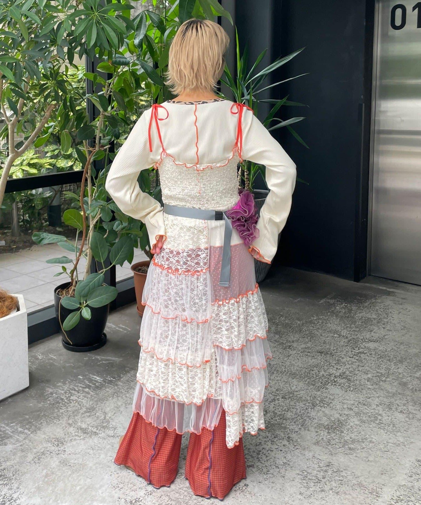 【HELLO.SANFRANCISCO/ハローサンフランシスコ】拼接印花上衣