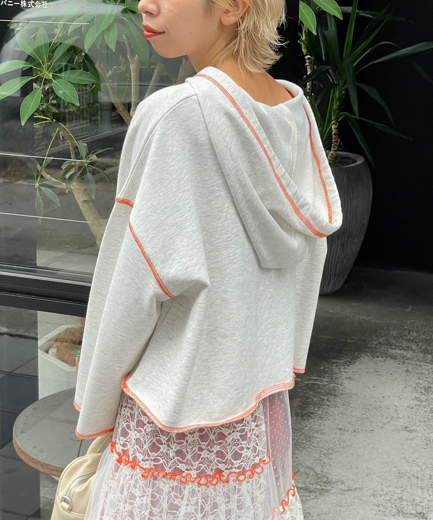 【HELLO.SANFRANCISCO/ハローサンフランシスコ】連帽印花衛衣