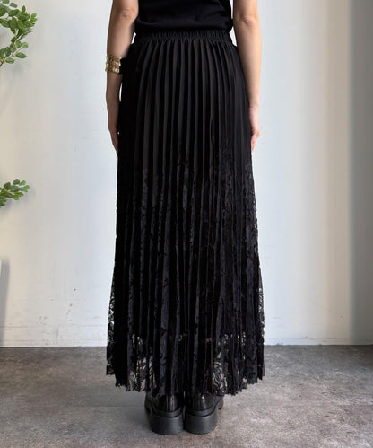 蕾絲拼接半身裙