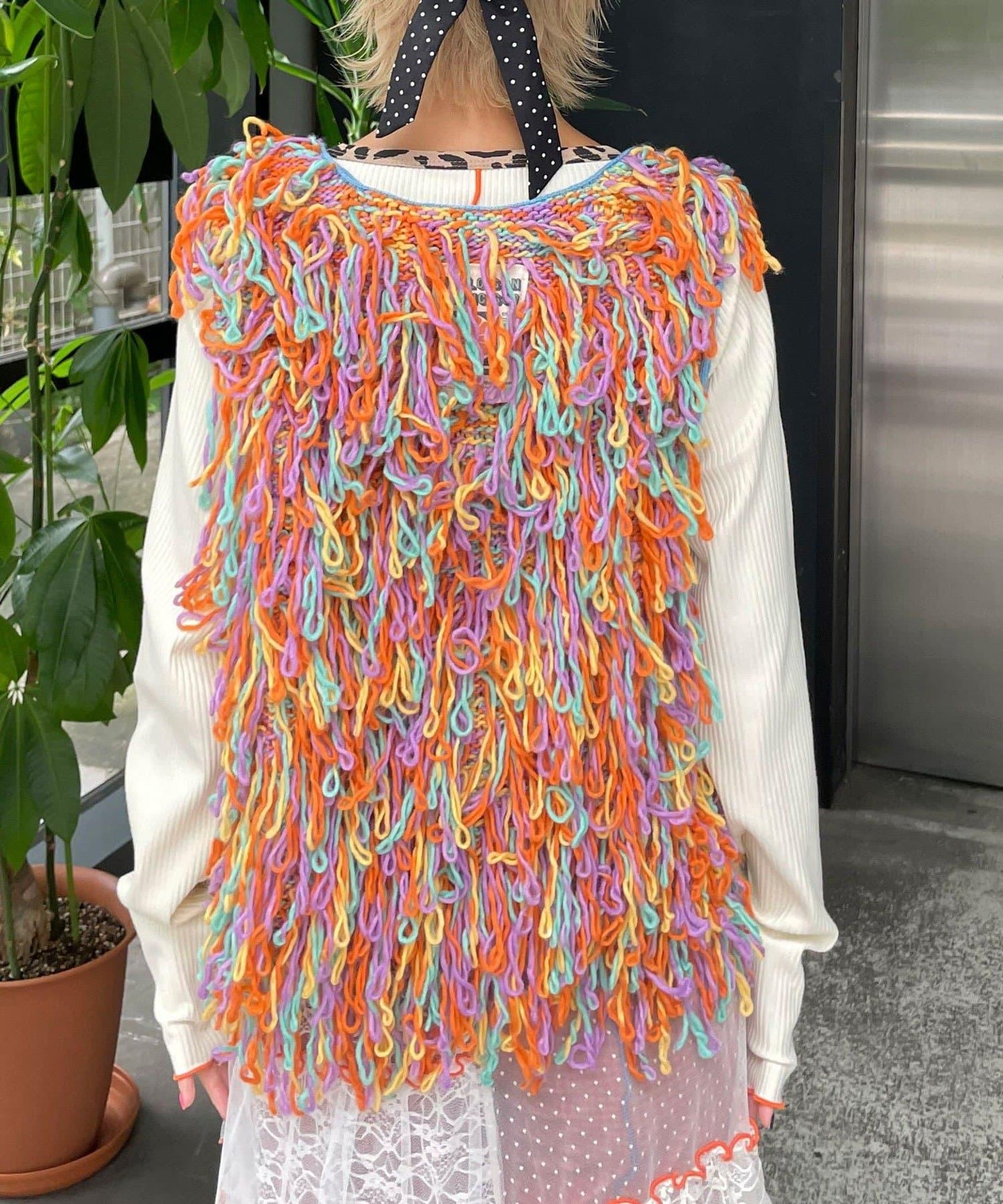 【HELLO.SANFRANCISCO/ハローサンフランシスコ】彩色流蘇緞帶馬甲