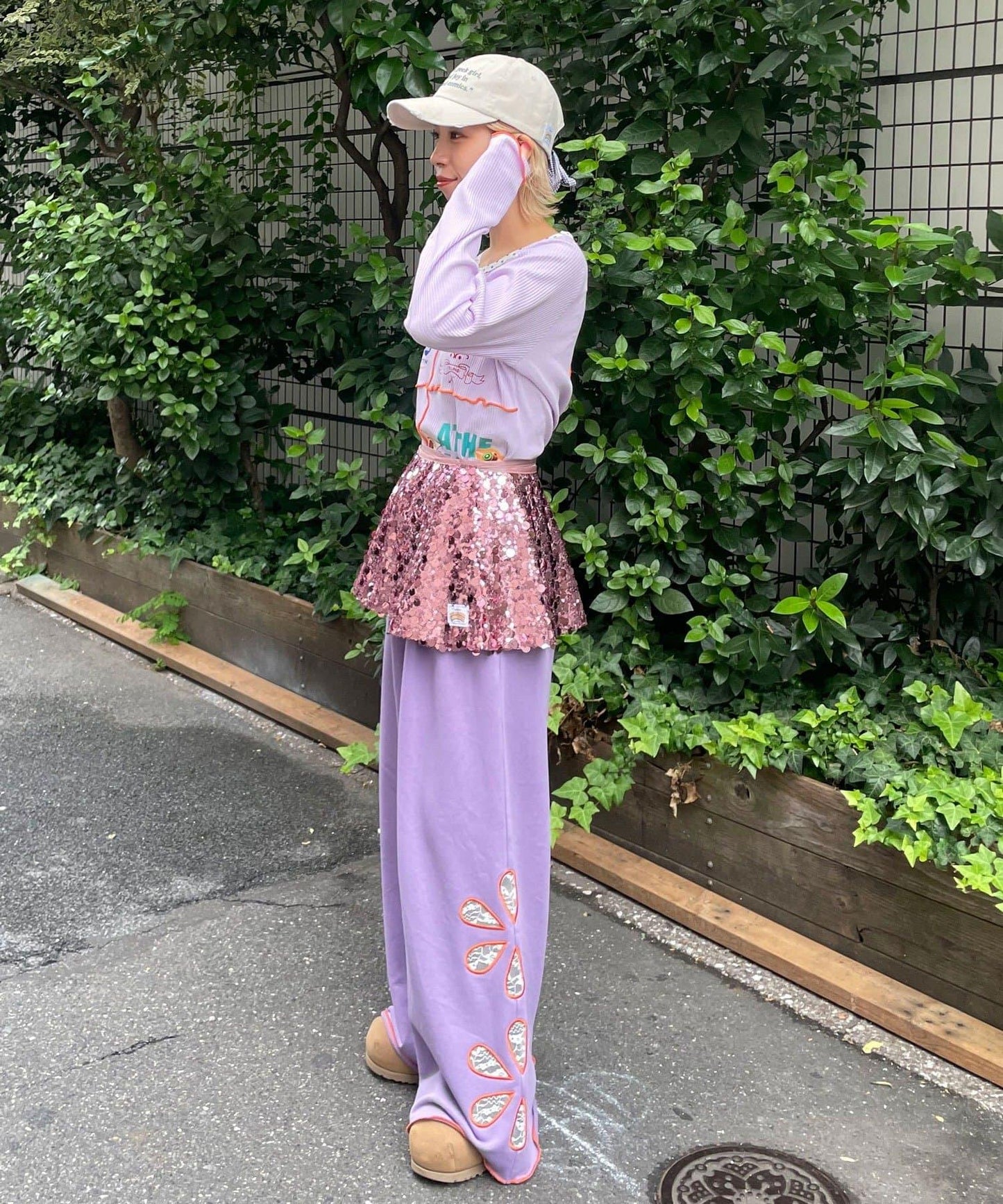 【HELLO.SANFRANCISCO/ハローサンフランシスコ】拼接印花上衣