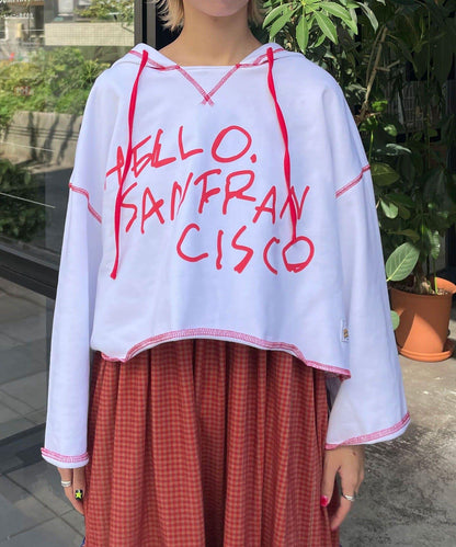 【HELLO.SANFRANCISCO/ハローサンフランシスコ】連帽印花衛衣