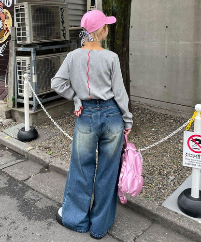 【HELLO.SANFRANCISCO/ハローサンフランシスコ】拼接印花上衣