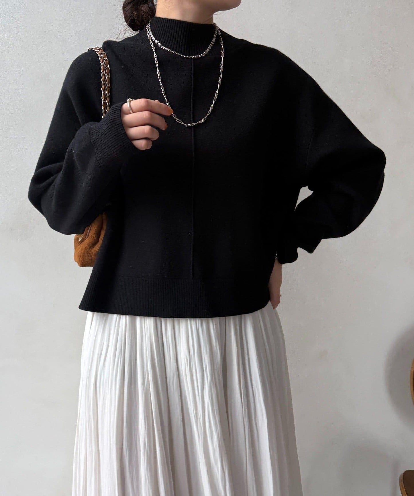 短款兩穿針織衫