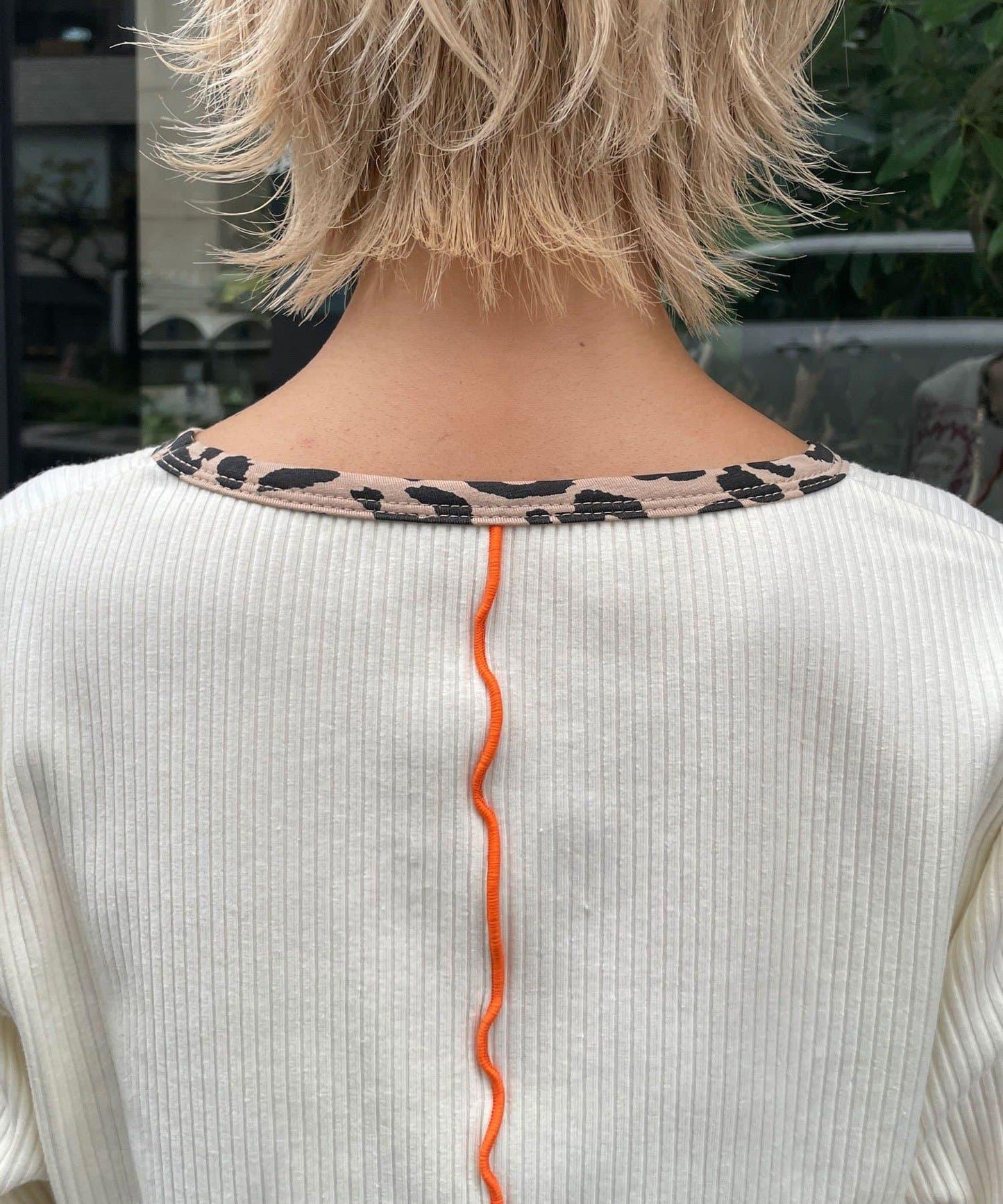 【HELLO.SANFRANCISCO/ハローサンフランシスコ】拼接印花上衣