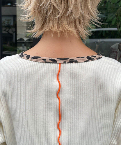 【HELLO.SANFRANCISCO/ハローサンフランシスコ】拼接印花上衣