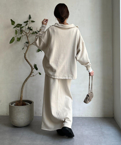 加絨DD刺繡半身裙