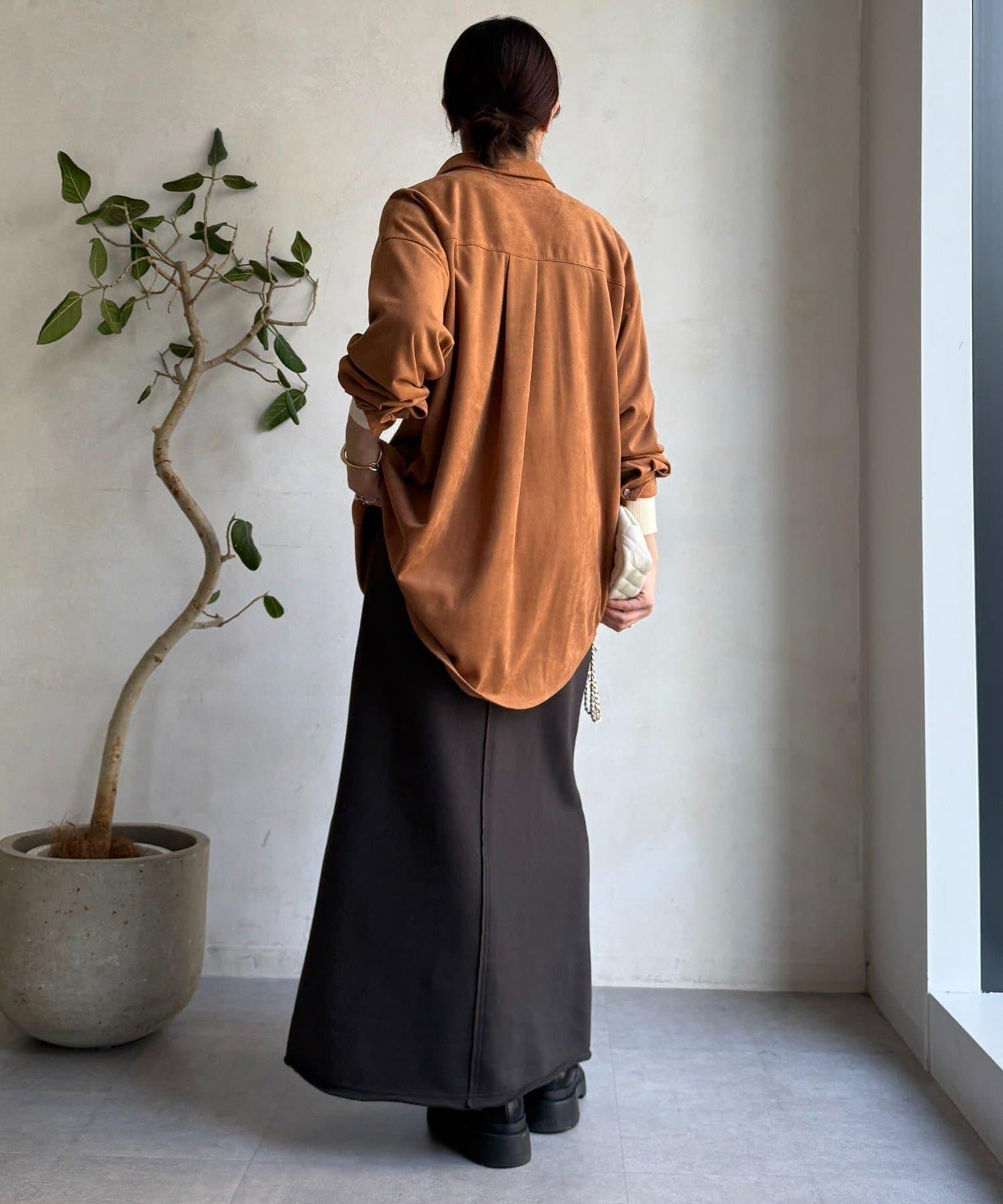 加絨DD刺繡半身裙