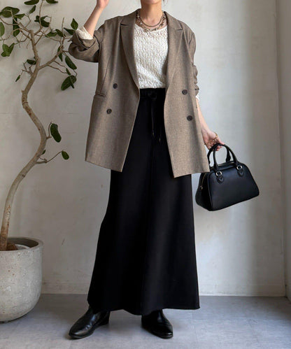 加絨DD刺繡半身裙