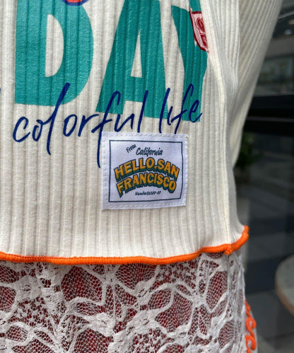 【HELLO.SANFRANCISCO/ハローサンフランシスコ】拼接印花上衣