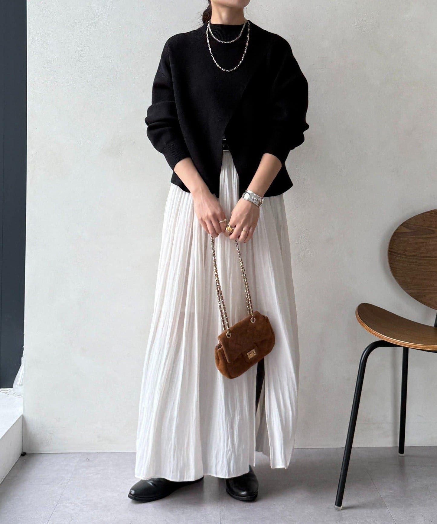 短款兩穿針織衫