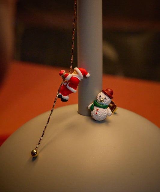 攀巖聖誕老人耳環