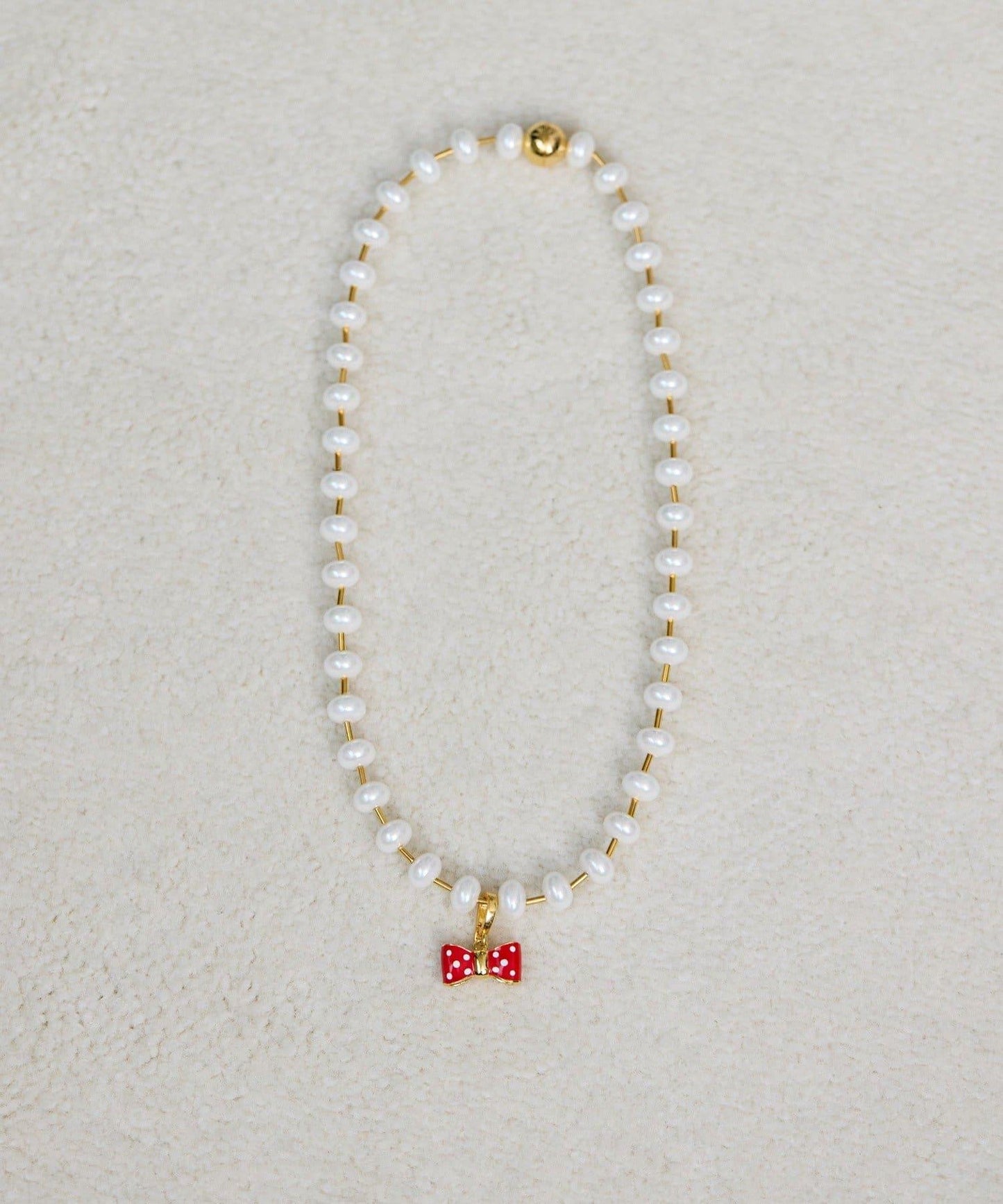 蝴蝶結珍珠項鍊