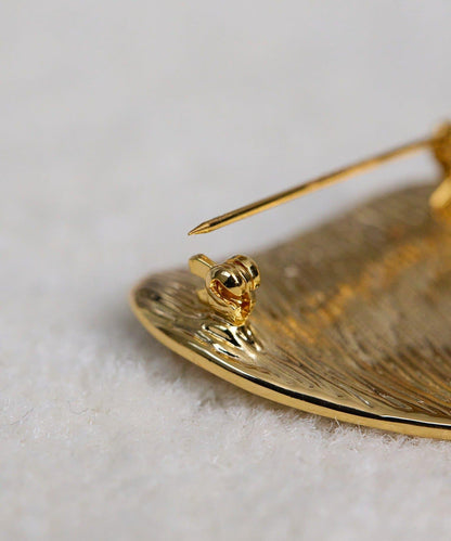 愛心×水滴珍珠胸針