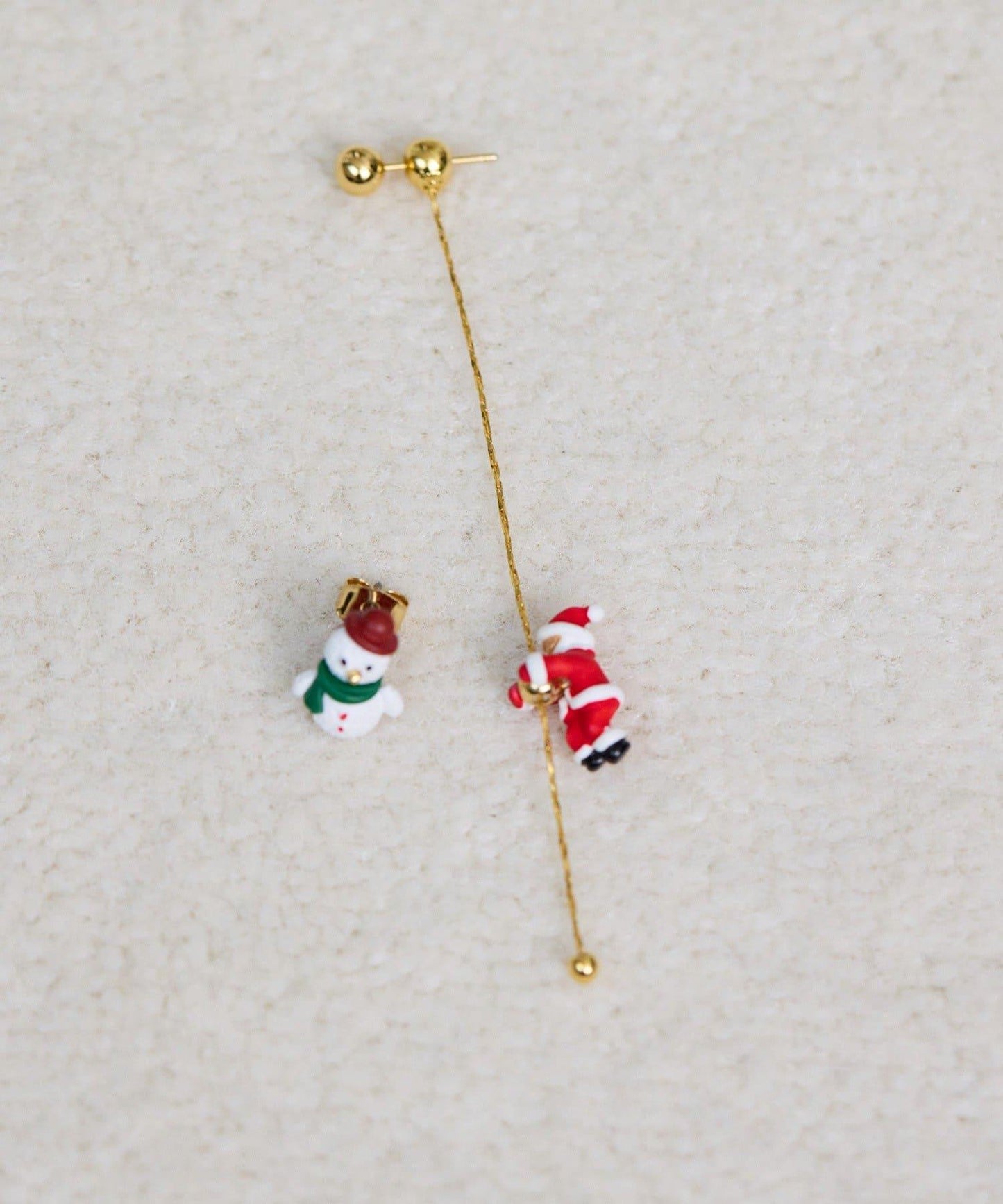攀巖聖誕老人耳環
