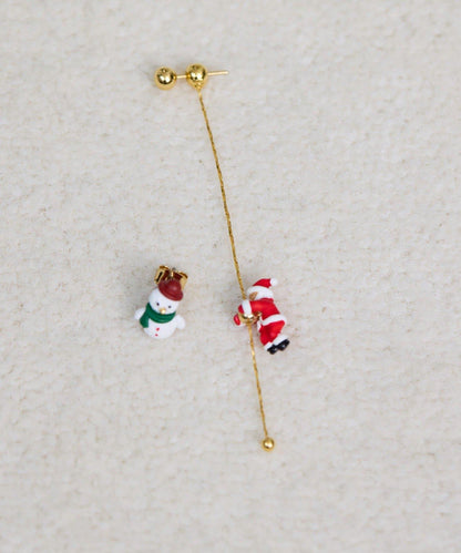 攀巖聖誕老人耳環