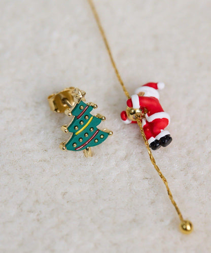 攀巖聖誕老人耳環