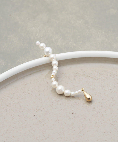 【近日開始】線條珍珠單隻耳釘