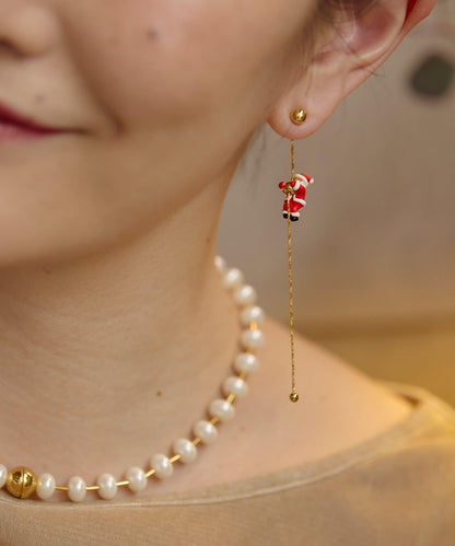 攀巖聖誕老人耳環
