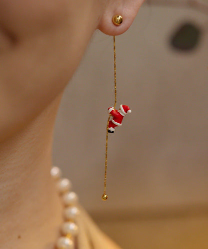 攀巖聖誕老人耳環