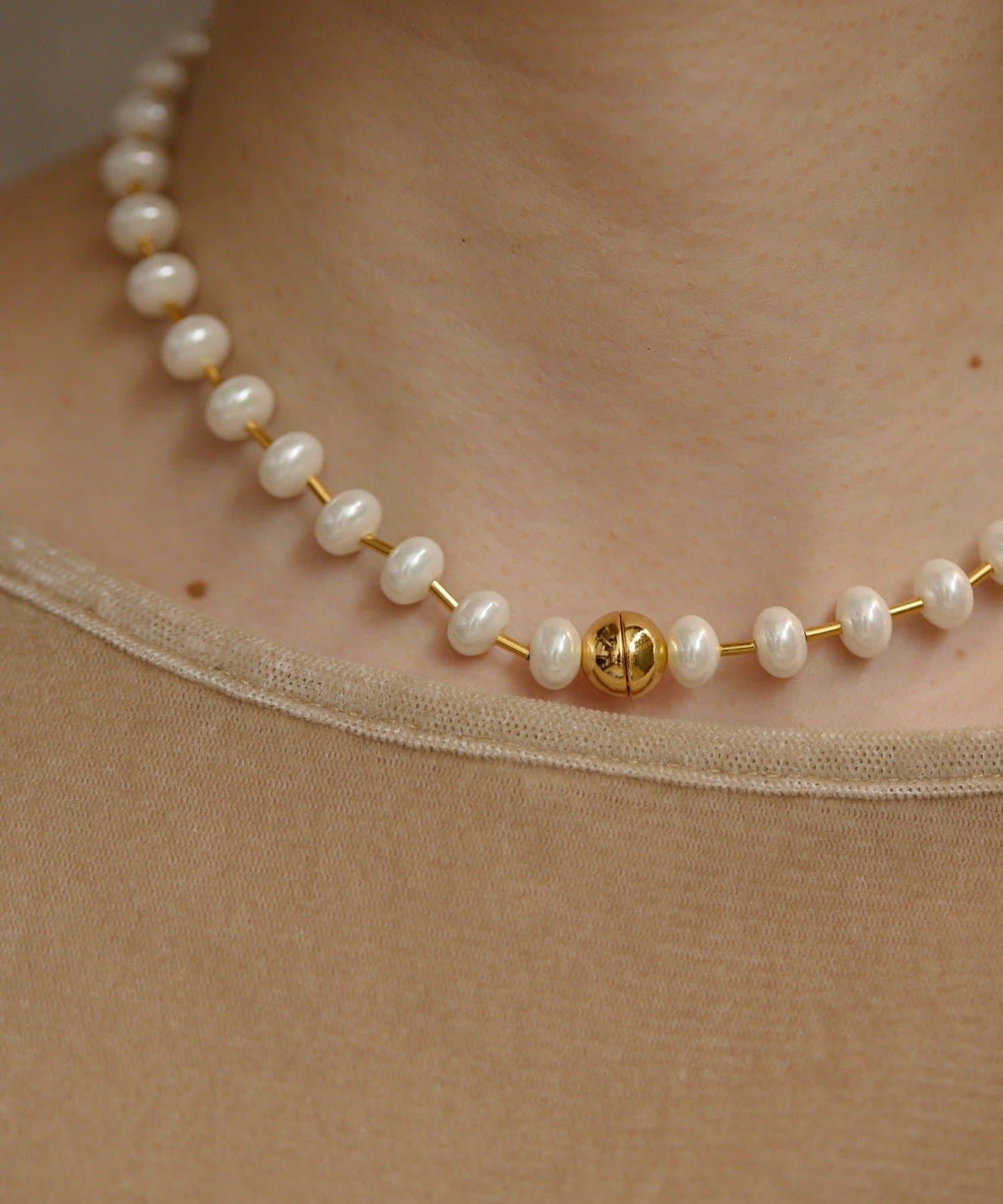 蝴蝶結珍珠項鍊