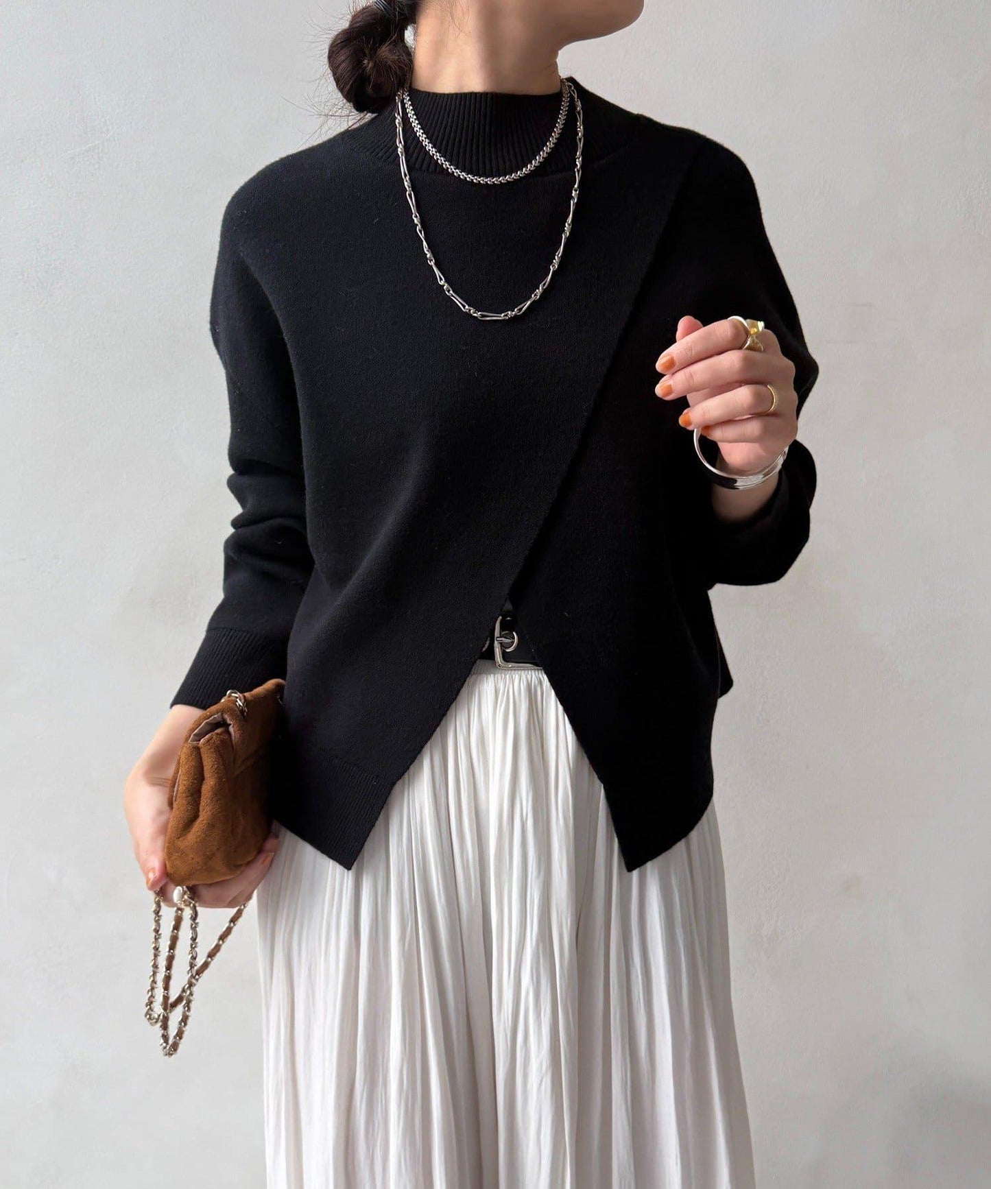 短款兩穿針織衫