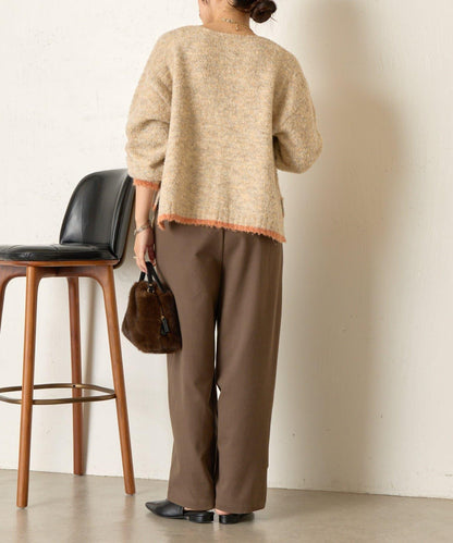 拼色圓領針織衫