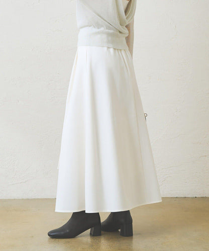 不對稱裹身風格喇叭裙