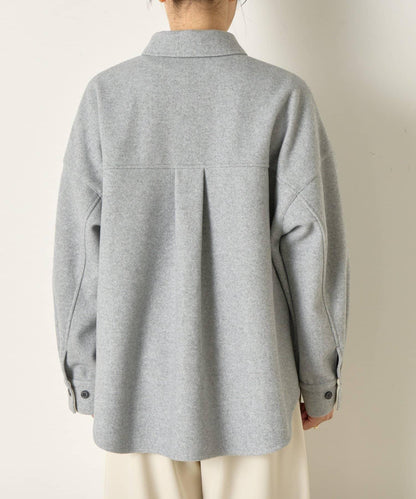 羊毛感寬鬆夾克