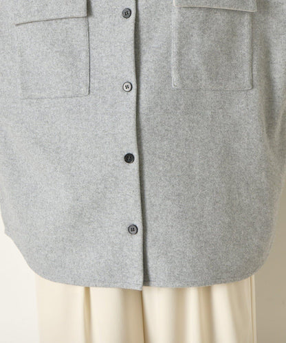 羊毛感寬鬆夾克