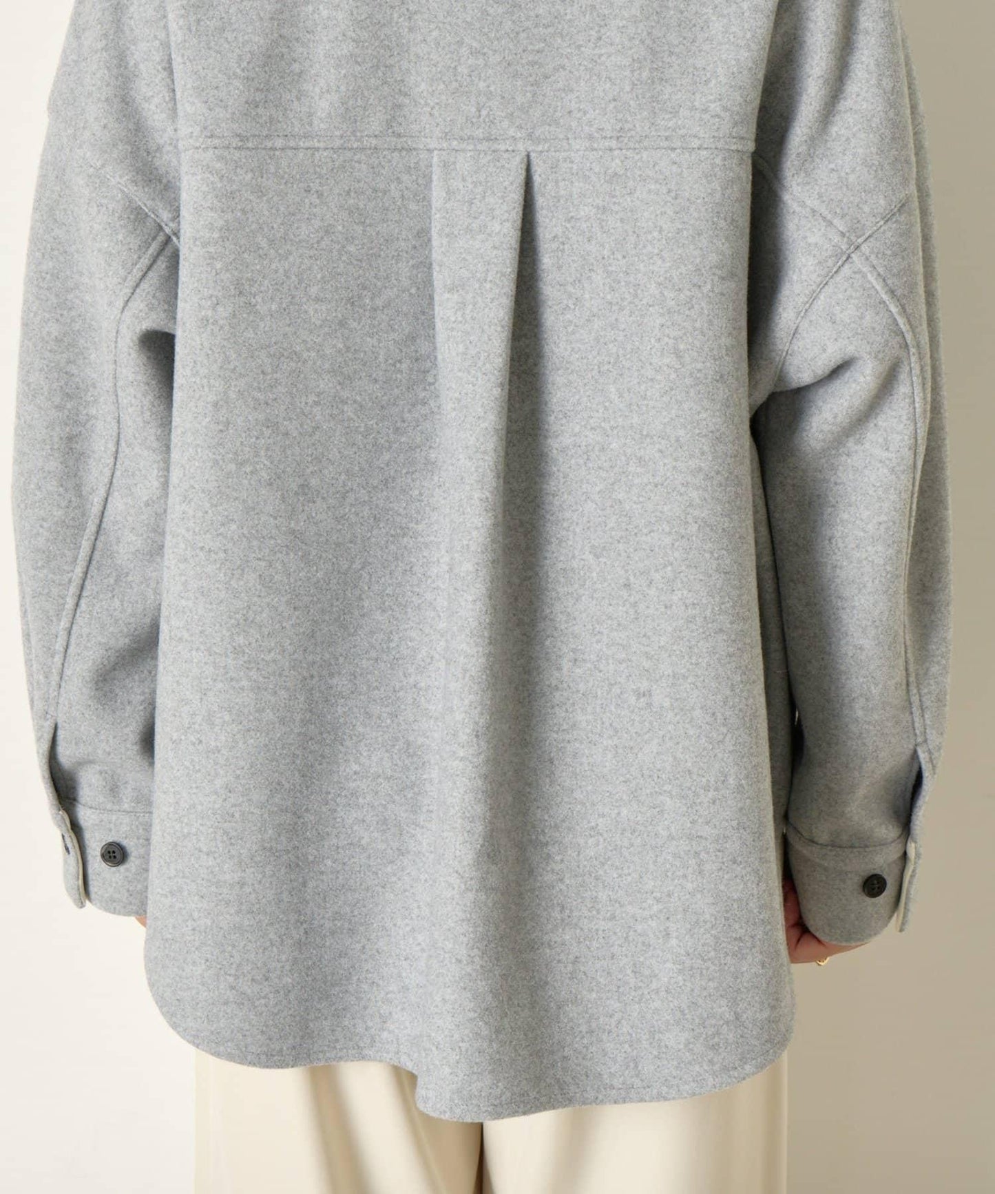 羊毛感寬鬆夾克