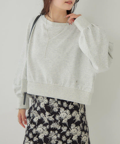 泡泡袖短款衛衣