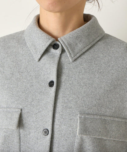 羊毛感寬鬆夾克