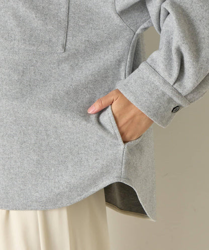 羊毛感寬鬆夾克