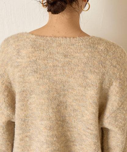 拼色圓領針織衫