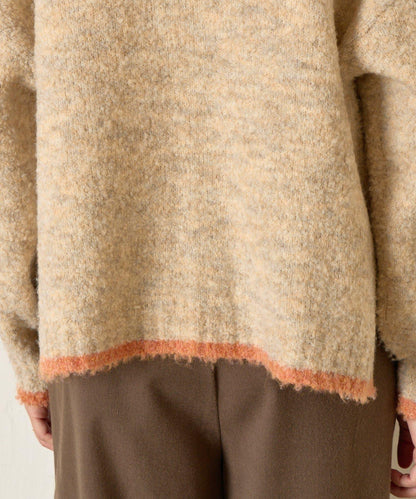 拼色圓領針織衫