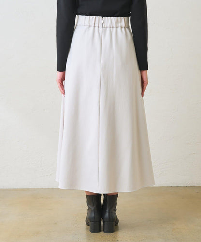 不對稱裹身風格喇叭裙