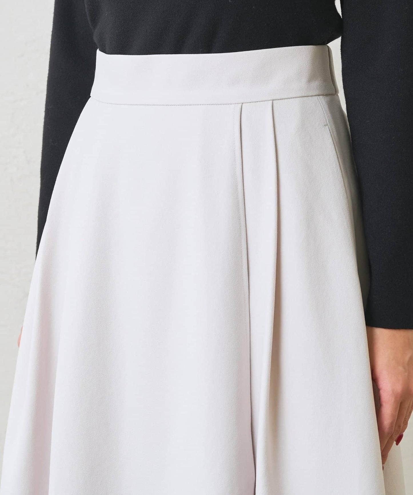 不對稱裹身風格喇叭裙