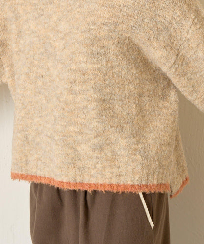 拼色圓領針織衫