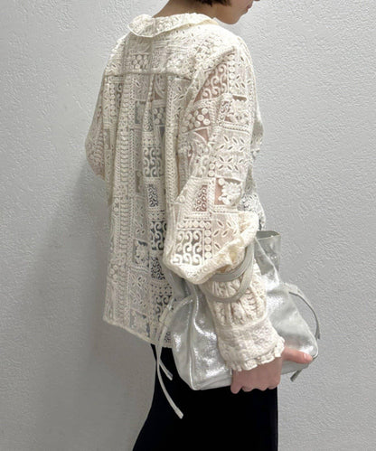 蕾絲荷葉邊襯衫