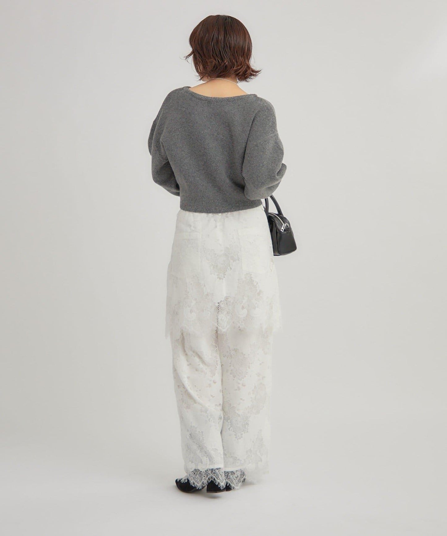 大LOGO抽繩針織衫