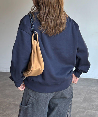 加絨花朵貼布衛衣